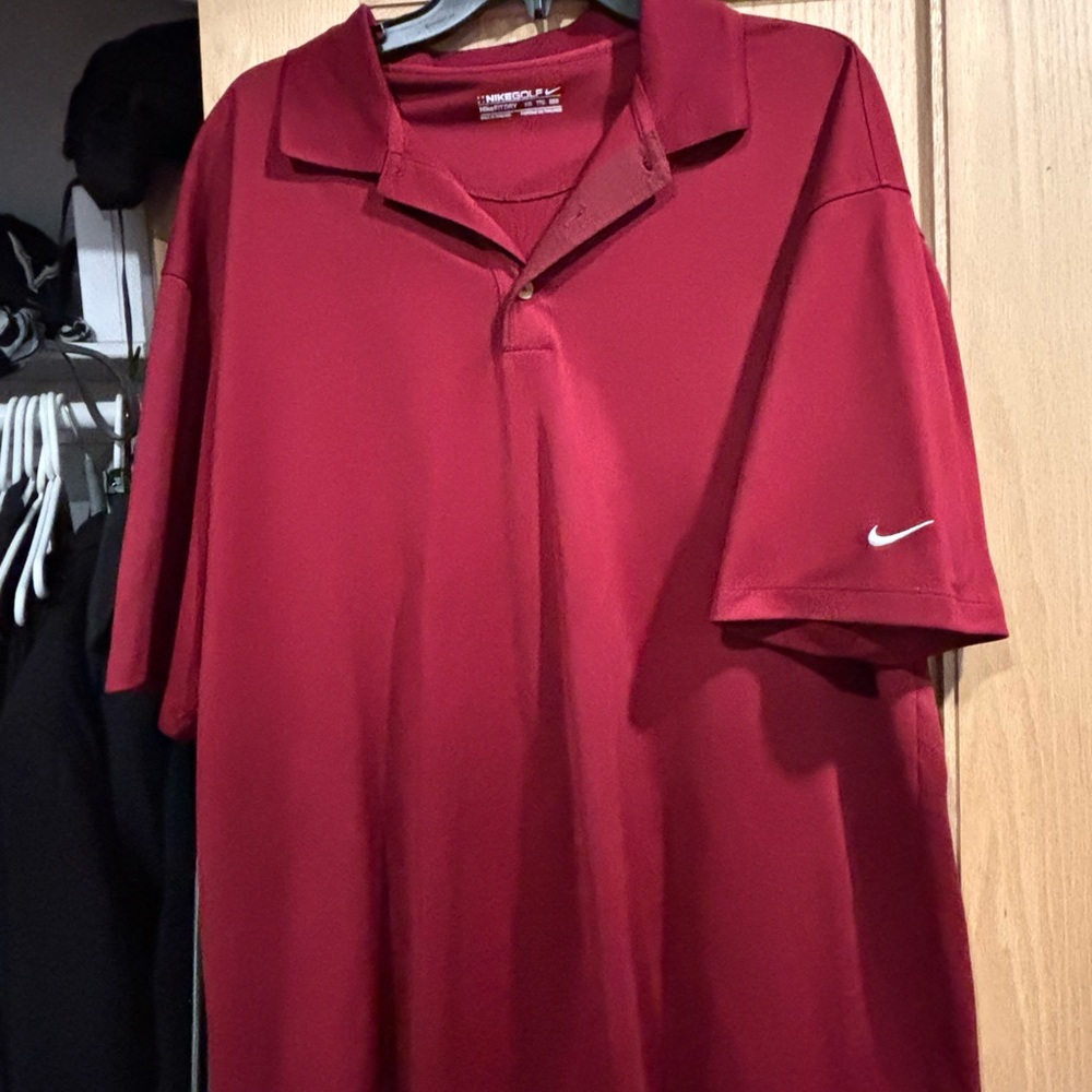 Nike Men's Polo Shirt in Deep Red